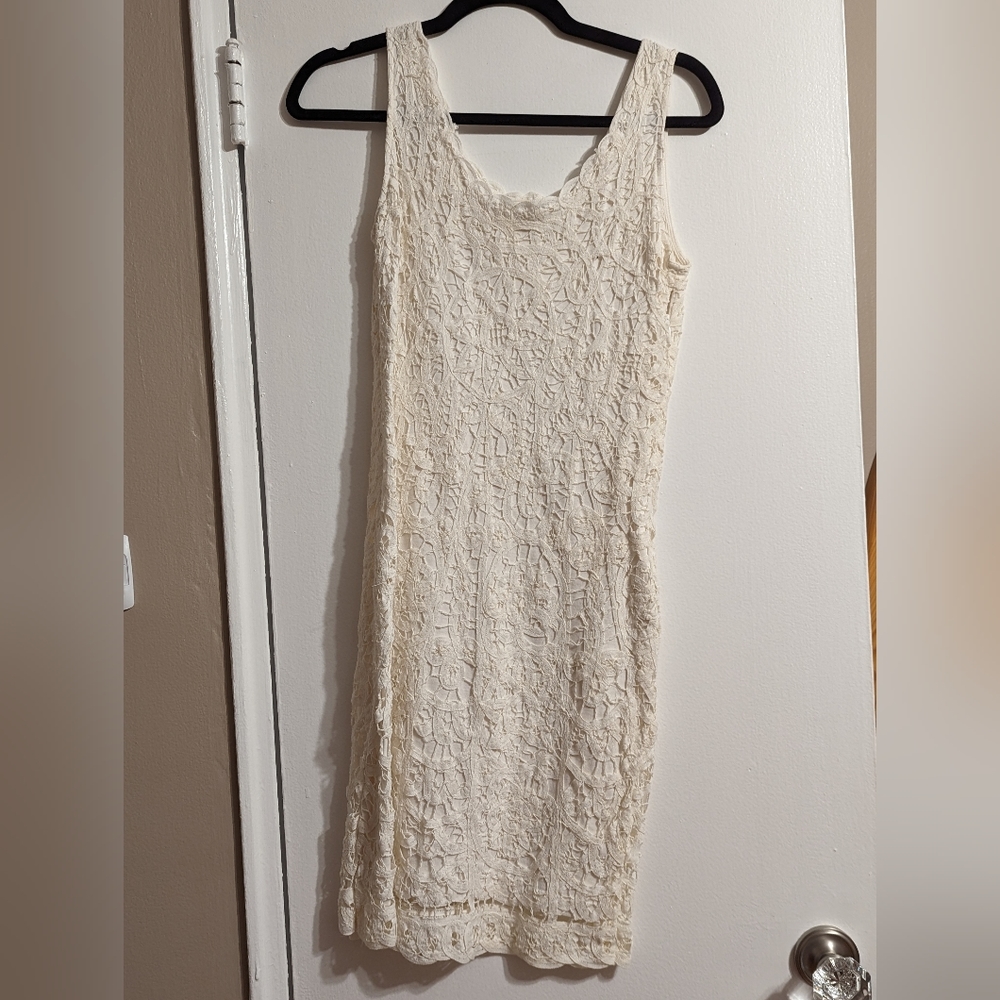 Banana Republic white cotton dress, size 4